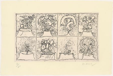 Radierung Alechinsky - Vulcanalyses 02