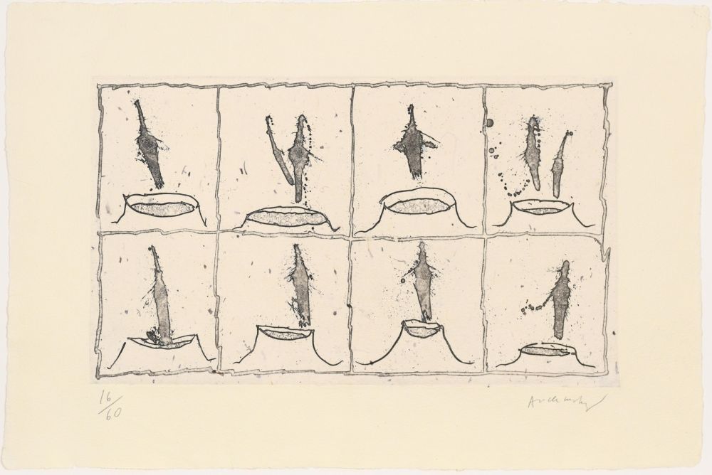 Radierung Alechinsky - Vulcanalyses 04