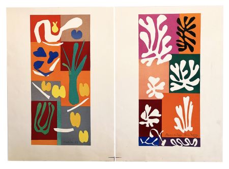 Lithographie Matisse - VÉGÉTAUX + FLEURS DE NEIGE (de Verve 35/36. 1958)