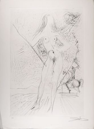 Stich Dali - Vénus des Constellations avec picador, 1975 - Hand-signed - Large size.