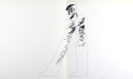 Lithographie Hockney - Walking Man, 1964