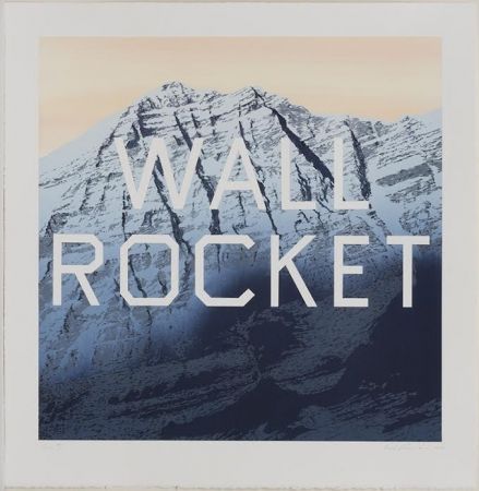 Lithographie Ruscha - Wall Rocket