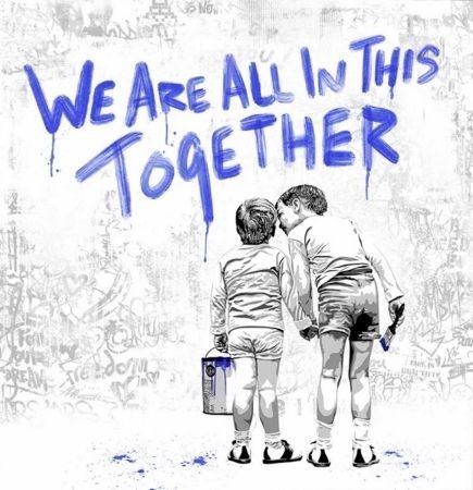 Siebdruck Mr Brainwash - We Are All In This Together 
