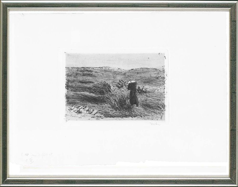 Radierung Liebermann - Weg durch die Dünen, 1896
