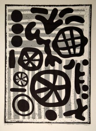 Linolschnitt Nebel - Werknummer 595/1964