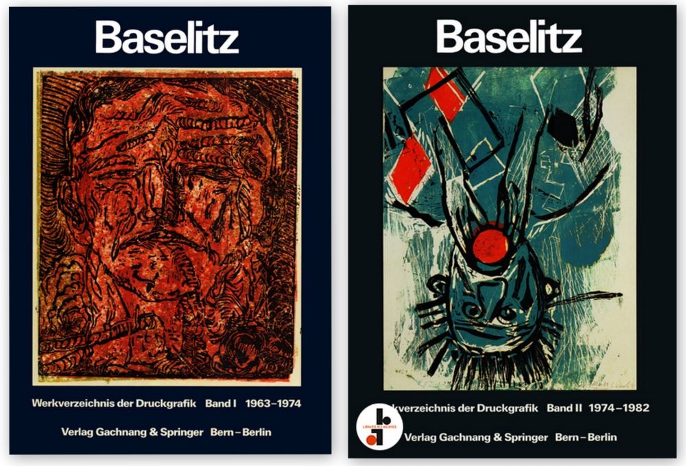 Illustriertes Buch Baselitz - Werkverzeichnis der Druckgrafik - 2 Volumes - Catalogue raisonne Graphic work