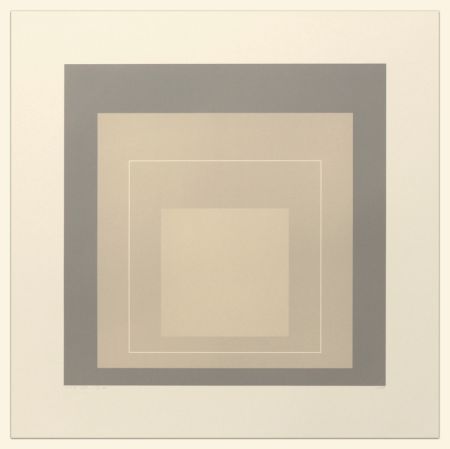 Lithographie Albers - White Line Squares (Series II), XIV