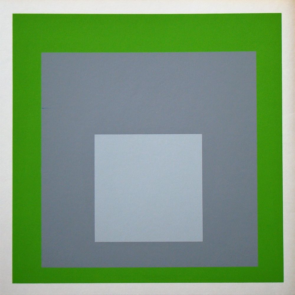 Siebdruck Albers - White Marker, 1964