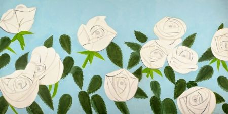 Lithographie Katz - White Roses