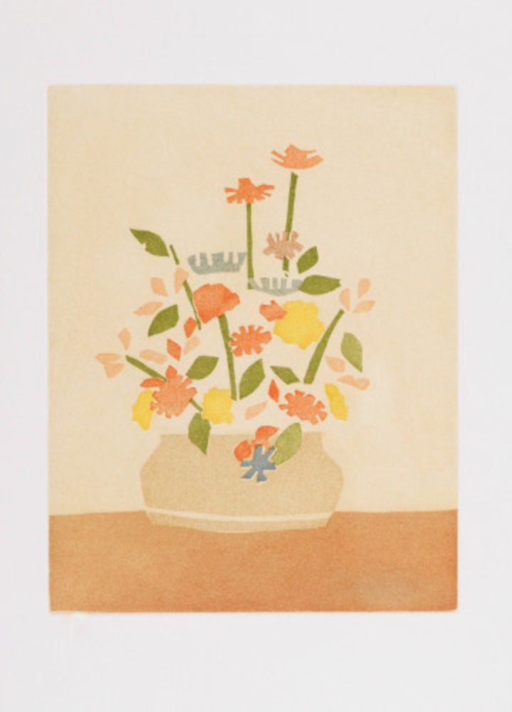 Aquatinta Katz - Wildflowers in Vase