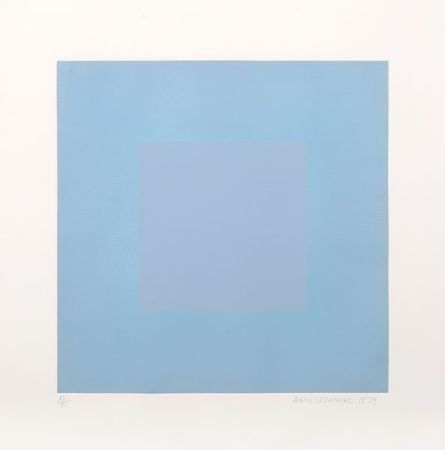 Aquatinta Anuszkiewicz - Winter Suite (Light Blue with Light Blue)
