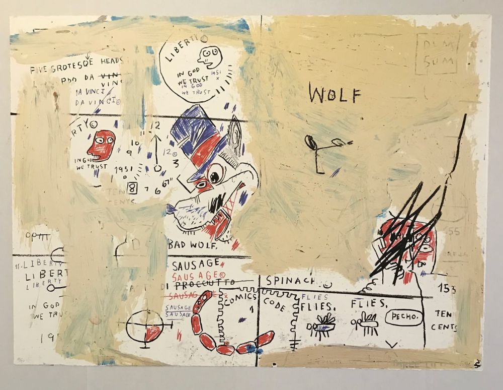 Siebdruck Basquiat - Wolf Sausage