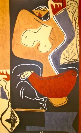 Lithographie Le Corbusier - Woman with rising Hand