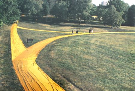 Fotografie Christo & Jeanne-Claude - Wrapped walk Ways Loose Park Kansas City Missouri
