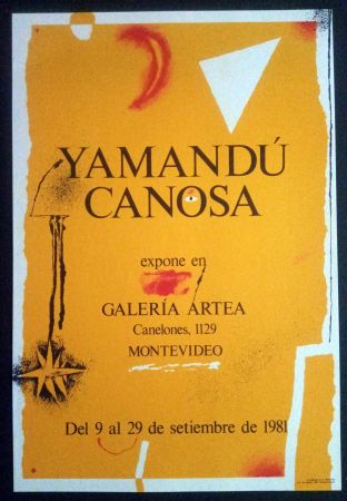 Plakat Canosa - Yamandú Canosa - Galeria Artea - Montevideo - 19