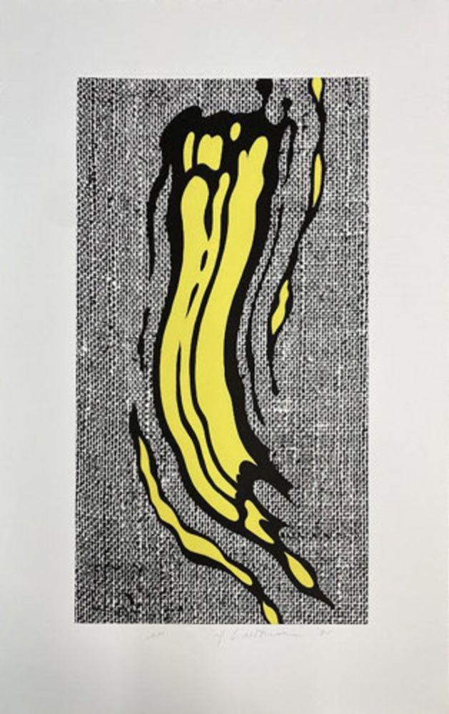 Stich Lichtenstein - Yellow Brushstroke