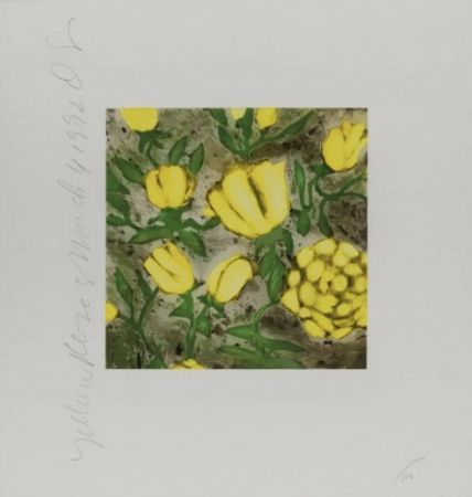 Monotypie Sultan - Yellow Roses