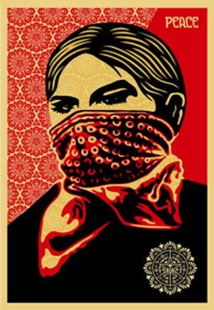 Siebdruck Fairey - Zapatista Woman. Large Format