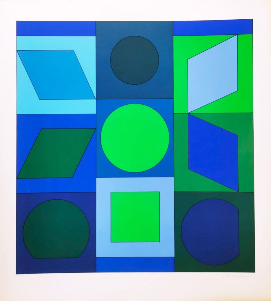 Siebdruck Vasarely - Zaphir 