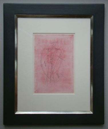 Pochoir Kandinsky - Zeichnung in Rosa, 1927