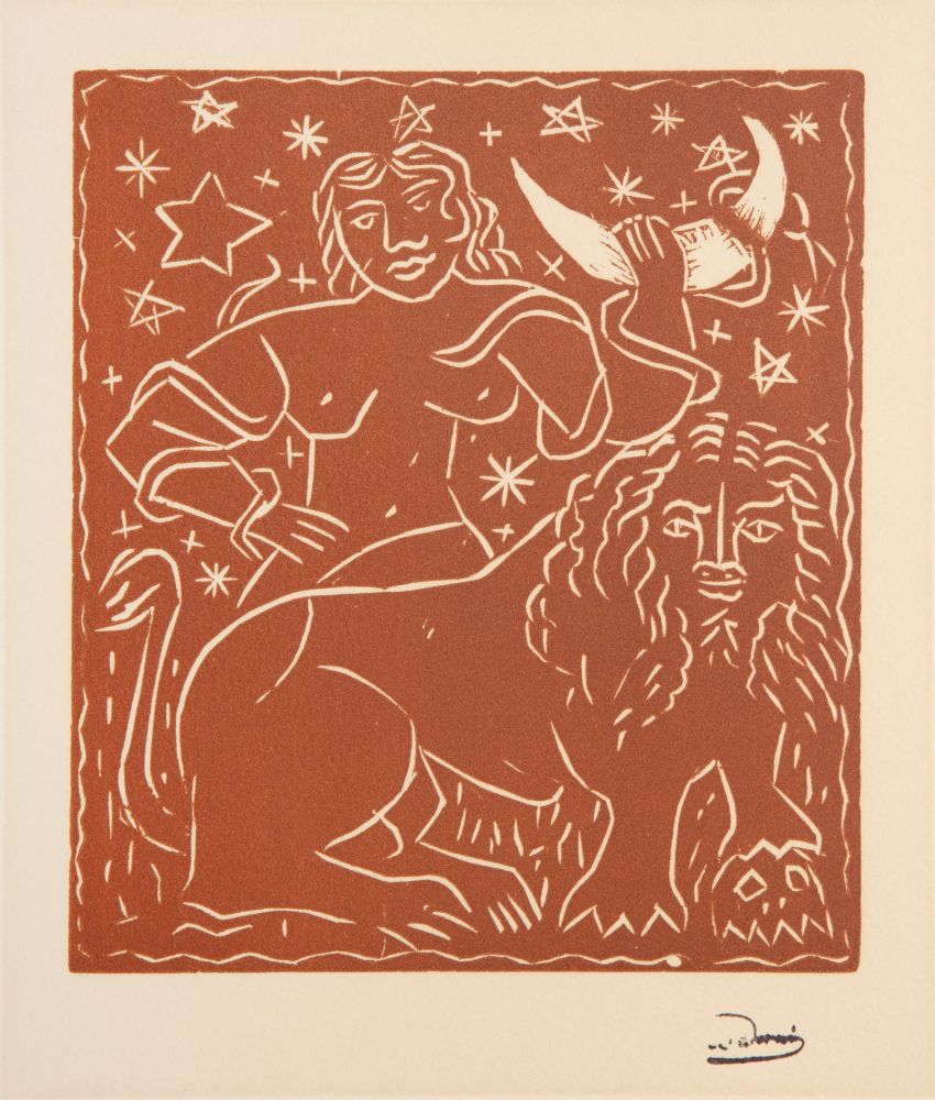 Holzschnitt Derain - Zodiac