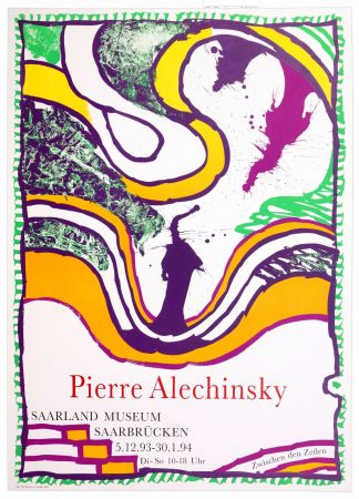 Plakat Alechinsky - Zwischen den Zeilen