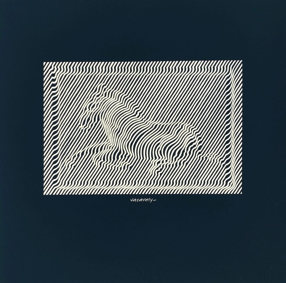 Siebdruck Vasarely - Zèbres cinétiques