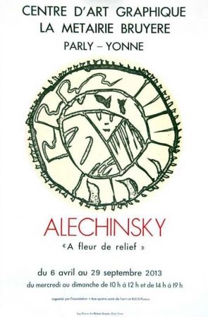 Lithographie Alechinsky - À fleur de relief