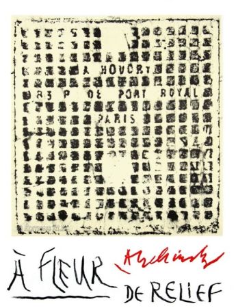 Illustriertes Buch Alechinsky - À fleur de relief / En Puisaye cahier N°27