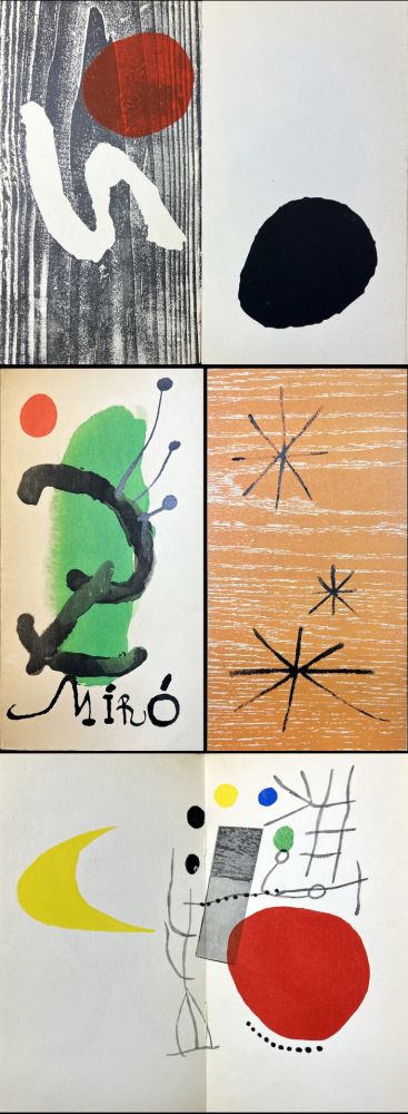 Illustriertes Buch Miró - À Toute Épreuve. Catalogue Berrgruen 1958. (Pochoirs.