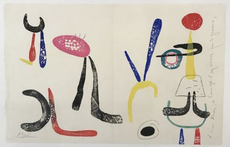 Holzschnitt Miró - Á toute épreuve (Proof against all)