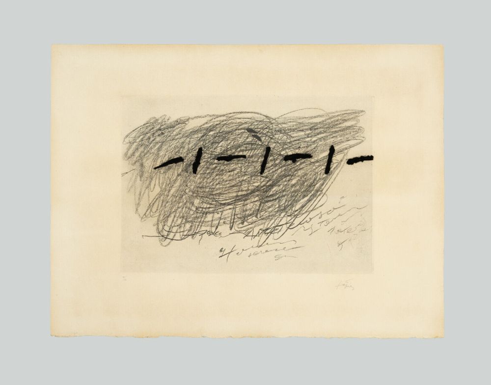 Stich Tàpies - Écriture