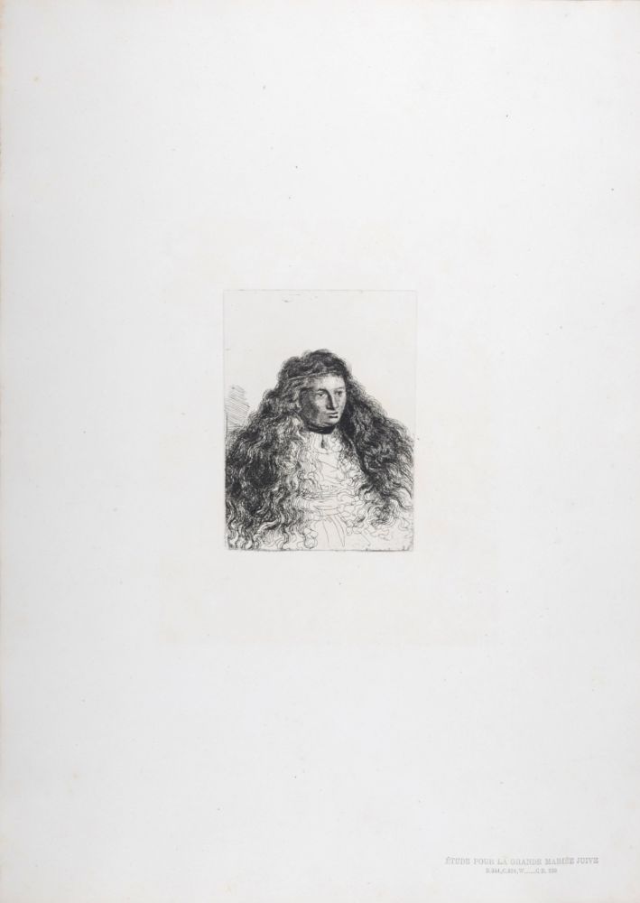 Heliogravüre Rembrandt - Étude pour la grande mariée juive