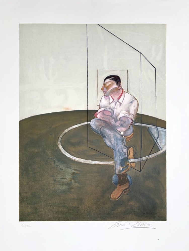 Lithographie Bacon - Étude pour un portrait de John Edwards, 1987