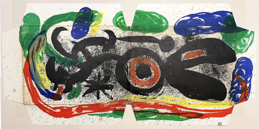 Lithographie Miró - Œuvre Gravé et Lithographié. UNE LITHOGRAPHIE ORIGINALE EN COULEURS (1969)