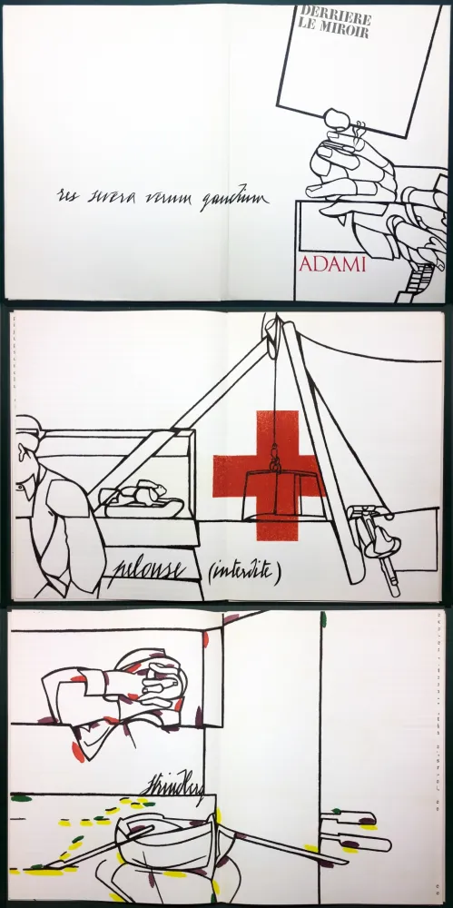 Illustriertes Buch Adami - ADAMI. Le voyage du dessin. DERRIÈRE LE MIROIR N° 214. Mai 1975.