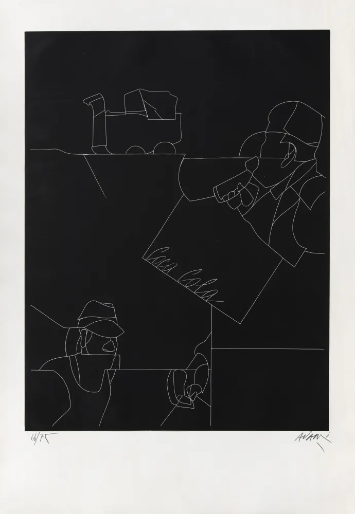 Stich Adami - Disegno di un paesaggio