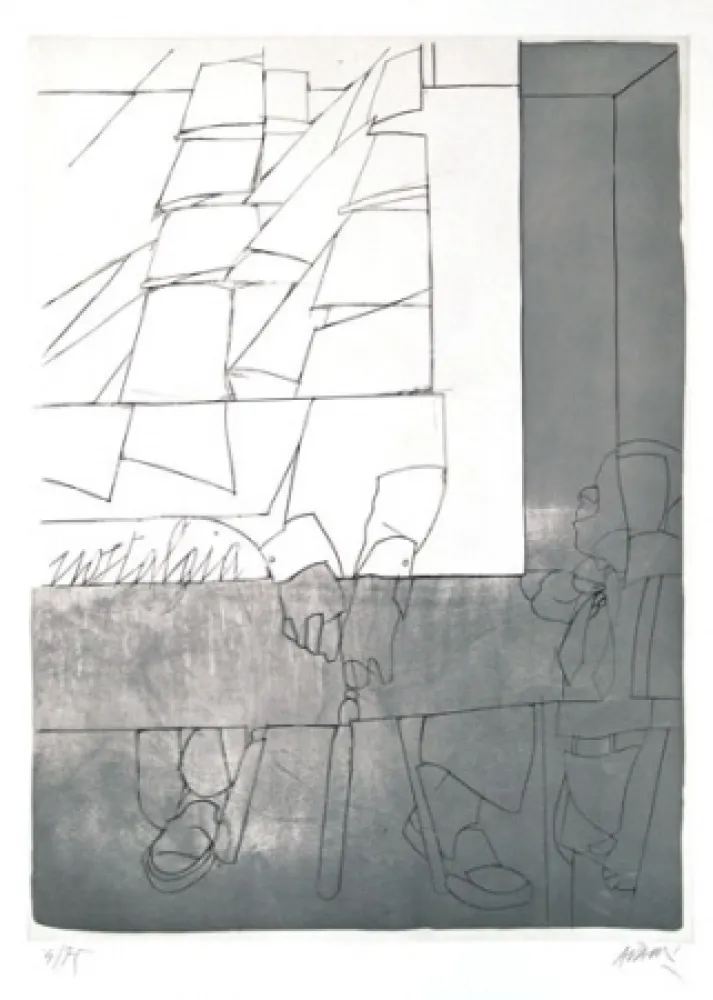 Radierung Und Aquatinta Adami - Sans titre