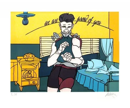 Lithographie Adami - WE ARE PROUD OF YOU