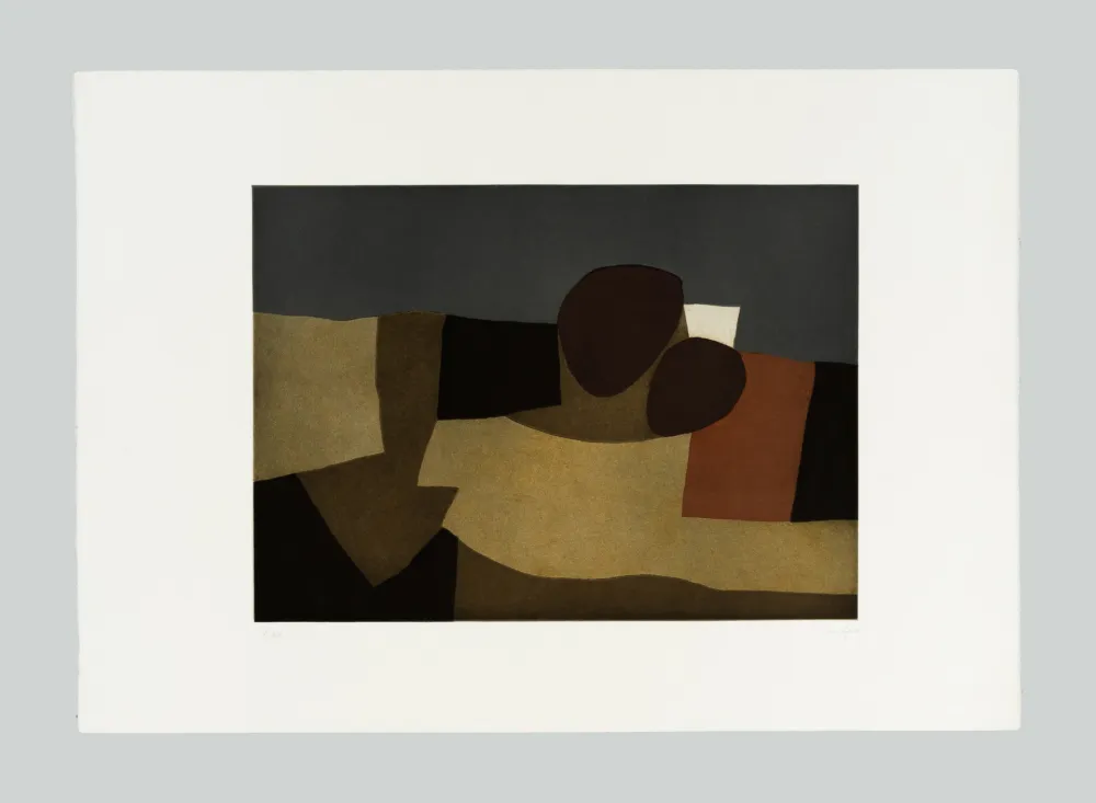 Radierung Und Aquatinta Afro - Vulcani I