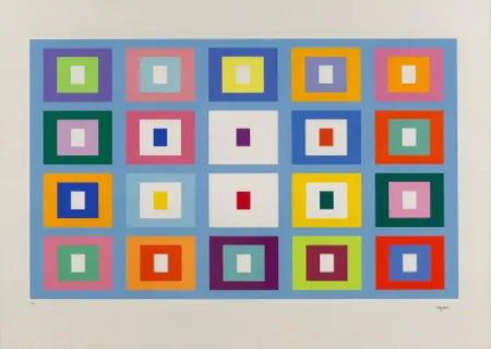 Siebdruck Agam - Composition