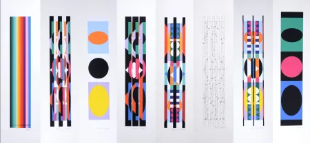 Siebdruck Agam - +-X9 Suite, 1977 - Hand-signed