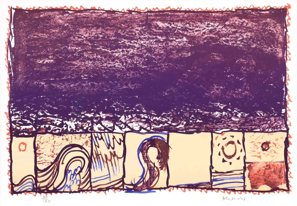 Lithographie Alechinsky - Grain 