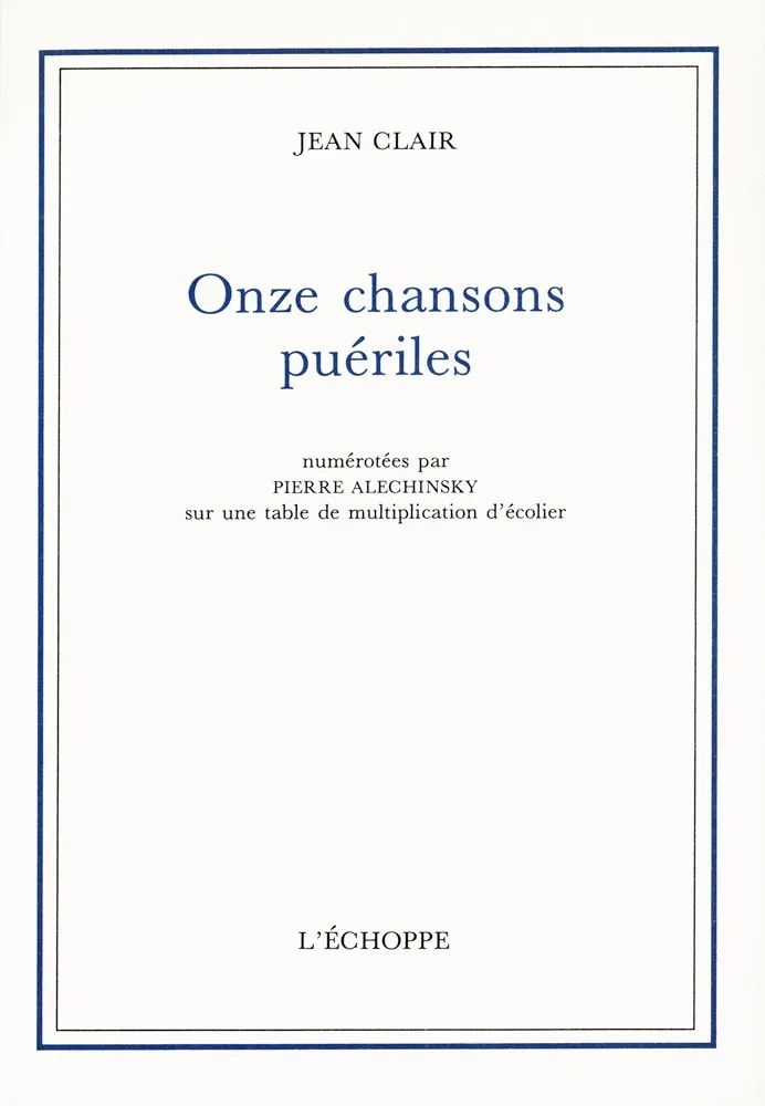 Illustriertes Buch Alechinsky - Onze chansons puériles