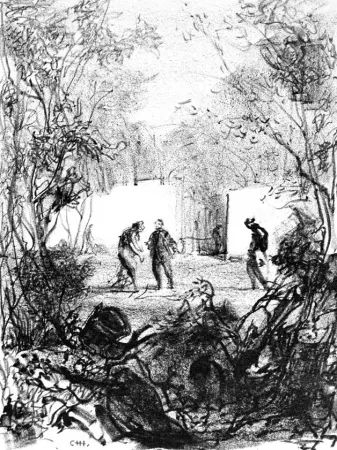 Lithographie Annigoni - Figure