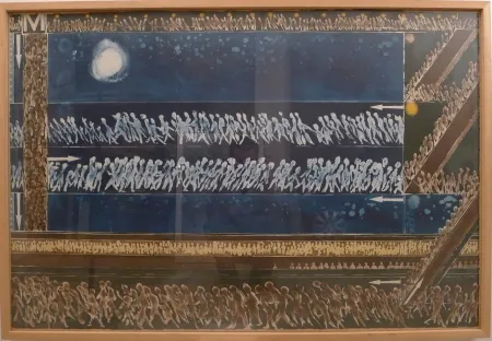 Radierung Antúnez - M-1