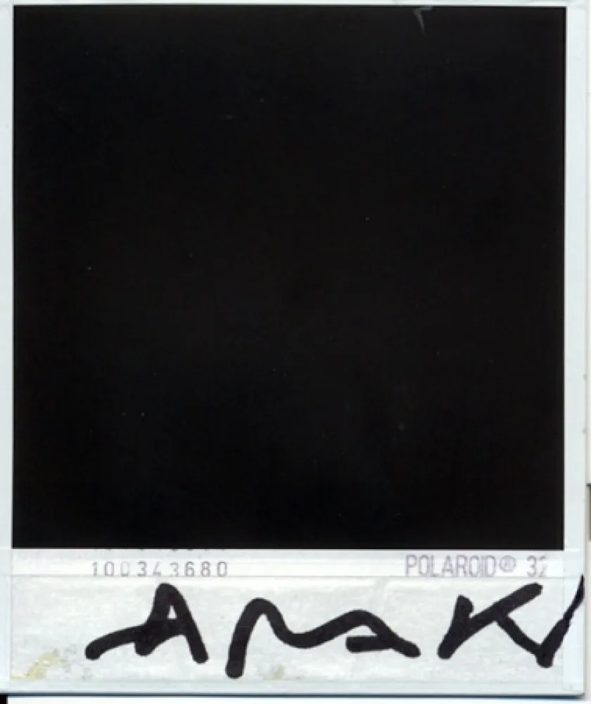 Fotografie Araki - Parte trasera de la polaroid