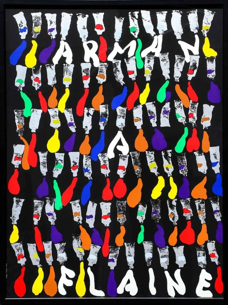 Siebdruck Arman - Arman a Flaine, 1981, Large Screenprint