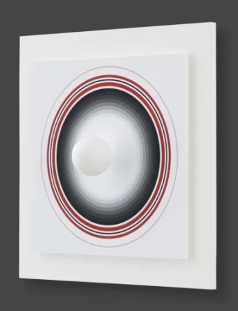 Monotypie Asis - Asistype 1 - boule sur cercle