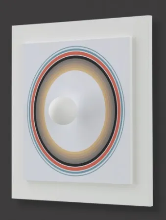 Monotypie Asis - Asistype 10 - boule sur cercle